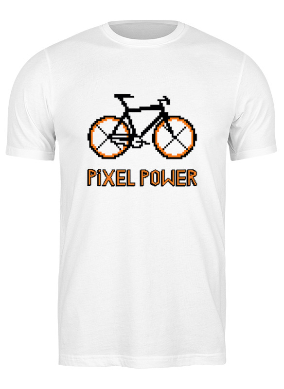 

Футболка мужская Printio Pixel power белая S, Белый, Pixel power
