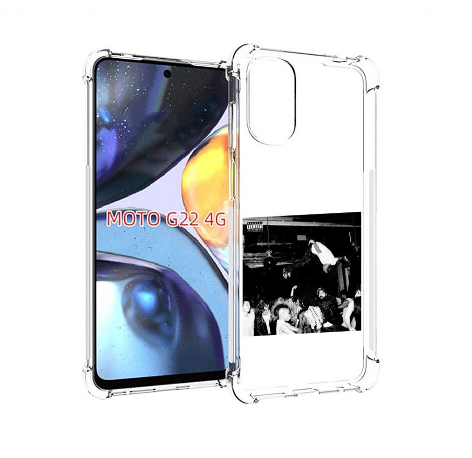 

Чехол MyPads Playboi Carti - Die Lit для Motorola Moto G22 4G, Прозрачный, Tocco