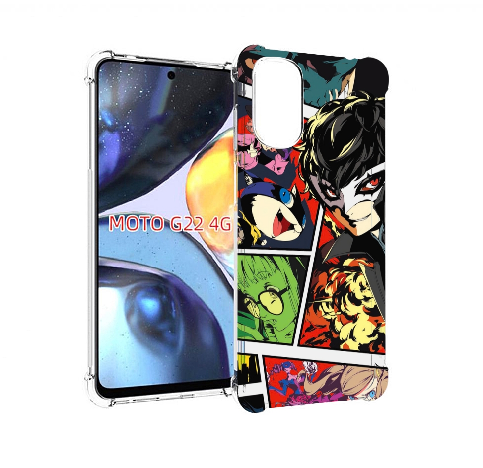 

Чехол MyPads Persona 5 art для Motorola Moto G22 4G, Прозрачный, Tocco