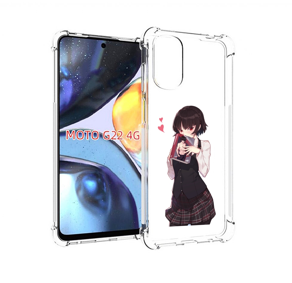 

Чехол MyPads Persona 5 - Makoto Niijima для Motorola Moto G22 4G, Прозрачный, Tocco