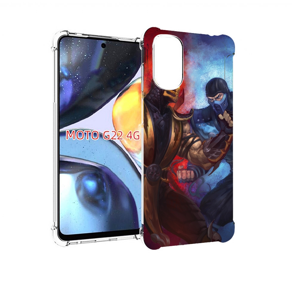 

Чехол MyPads Mortal Kombat art для Motorola Moto G22 4G, Прозрачный, Tocco