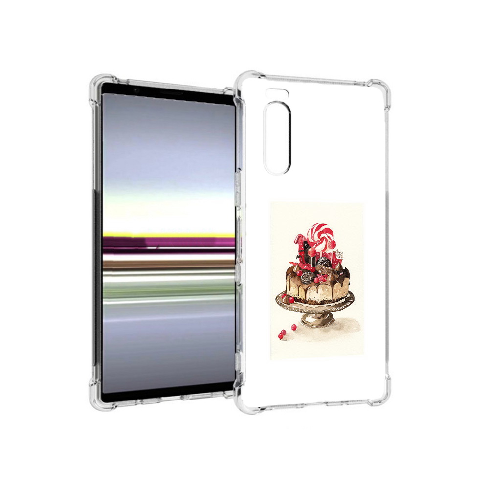 

Чехол MyPads Tocco для Sony Xperia 5 вкусный торт (PT139963.234.262), Прозрачный, Tocco
