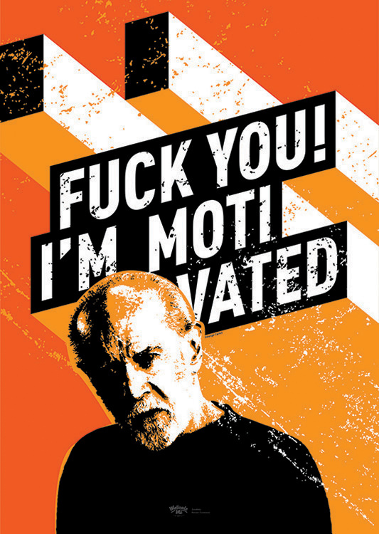 

Большой мотивационный постер на стену I'm Motivated 50х70 см без рамы, MMFUCK