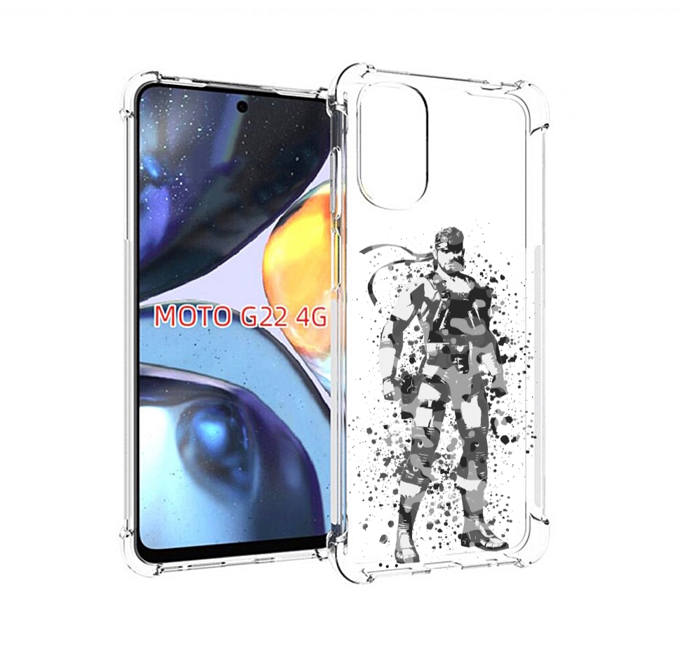 

Чехол MyPads Metal Gear Solid Snakes для Motorola Moto G22 4G, Прозрачный, Tocco
