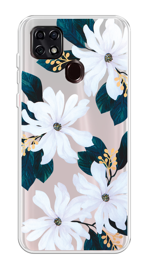 

Чехол на ZTE Blade 20 Smart "Delilah Flower", Зеленый;белый, 133550-1