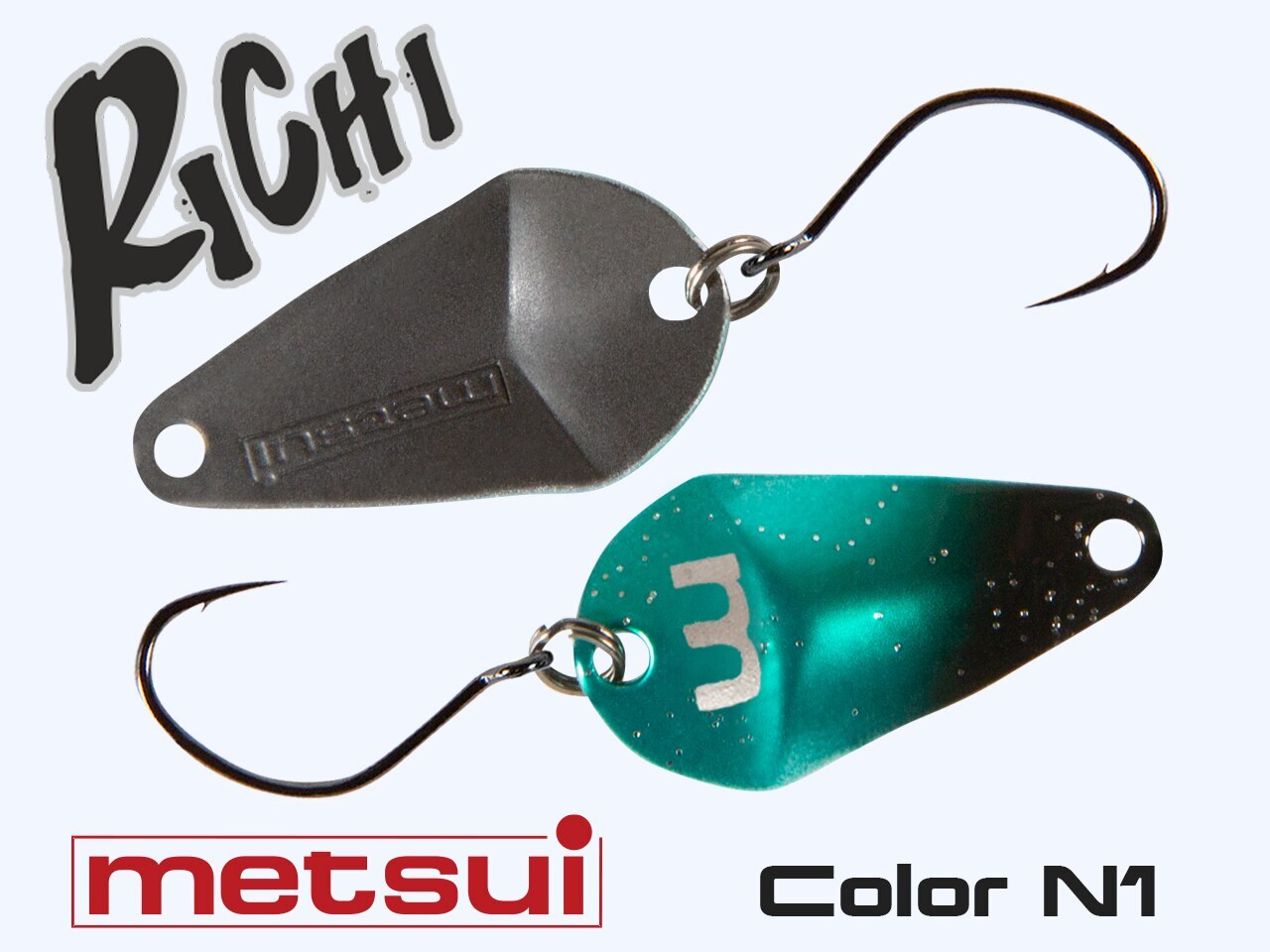 фото Колеблющаяся блесна metsui richi 1.8 g по 5 шт, n1