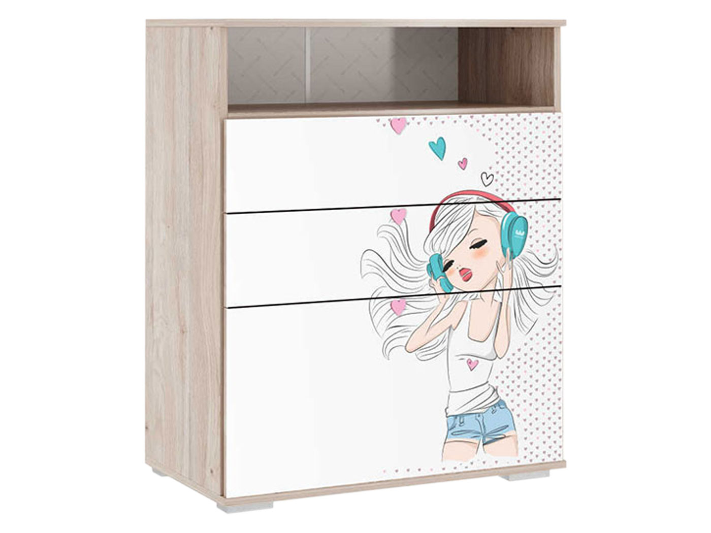 

Детский комод МебельСон Ренни Дуб Мария / Алина, Дуб;белый