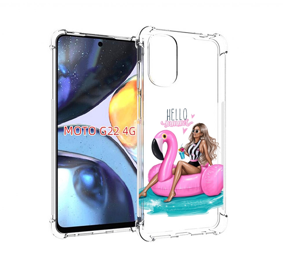 

Чехол MyPads Hello-summer для Motorola Moto G22 4G, Прозрачный, Tocco