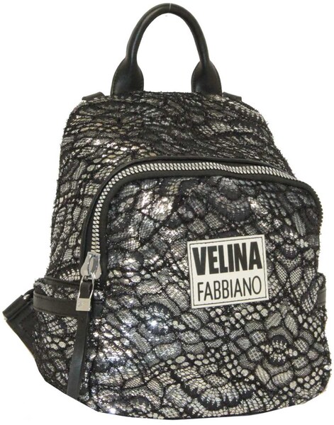 

Рюкзак женский VELINA FABBIANO E 531016 серебро, черный, Серый, E 531016