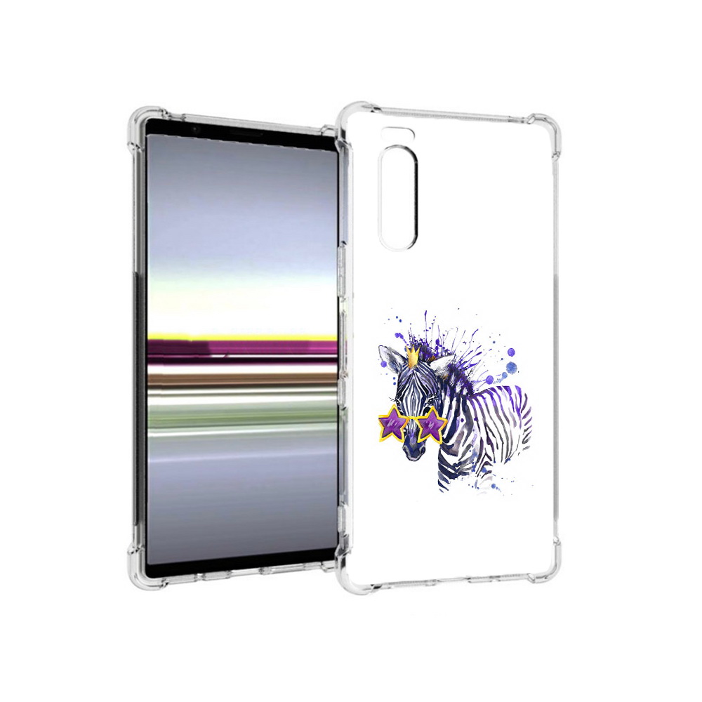 

Чехол MyPads Tocco для Sony Xperia 5 акварельная зебра (PT139963.234.215), Прозрачный, Tocco