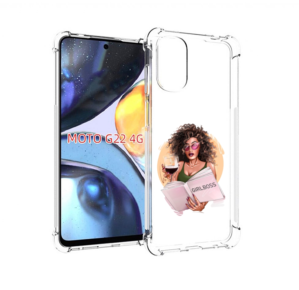 

Чехол MyPads Girlboss with wine girlboss art love books an wine _ Etsy женский для Moto, Прозрачный, Tocco