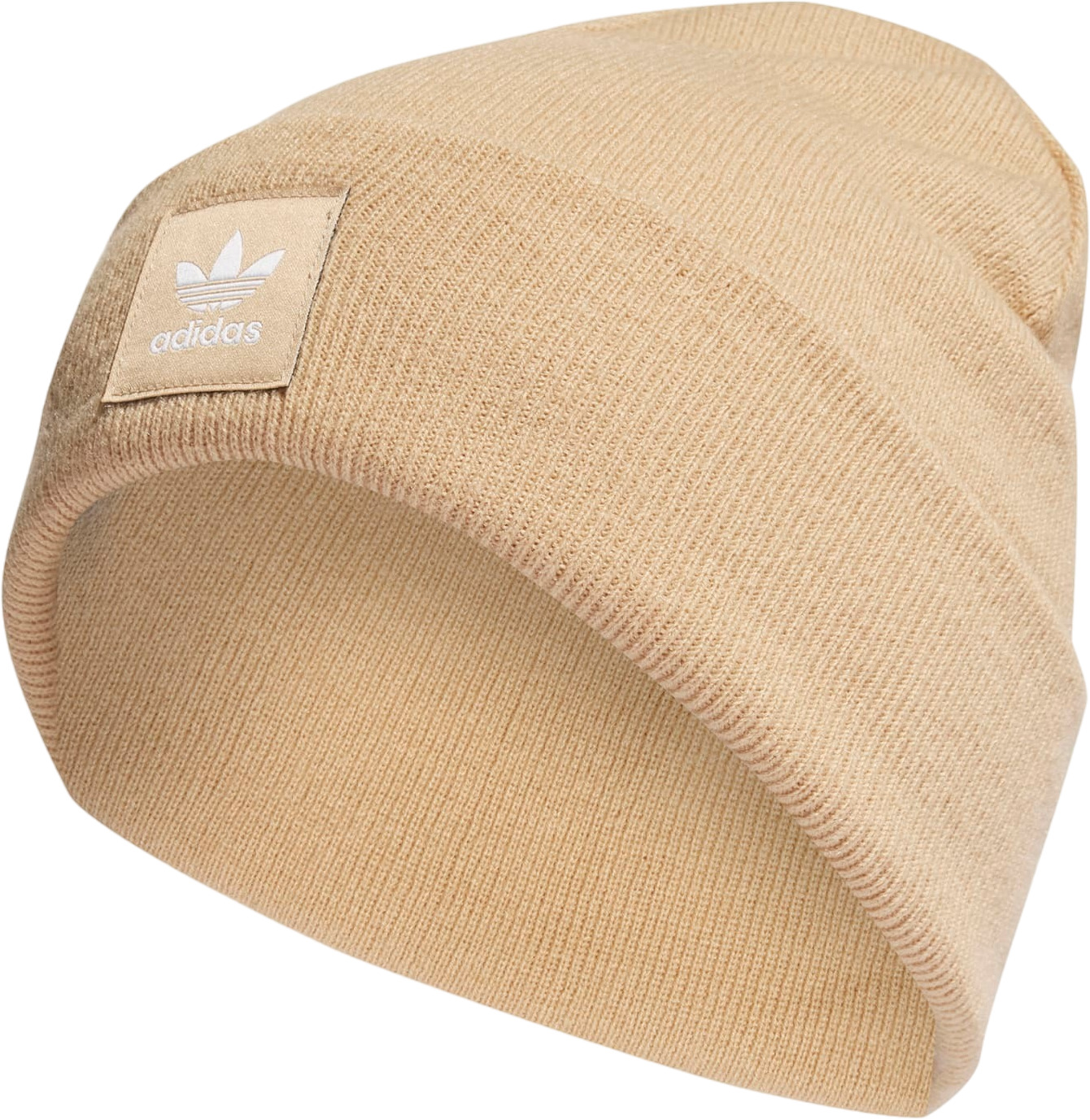 Шапка унисекс adidas AC CUFF KNIT бежевая, р.54-56