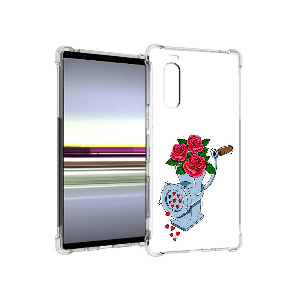 

Чехол MyPads Tocco для Sony Xperia 5 Цветочные сердца (PT139963.234.199), Прозрачный, Tocco