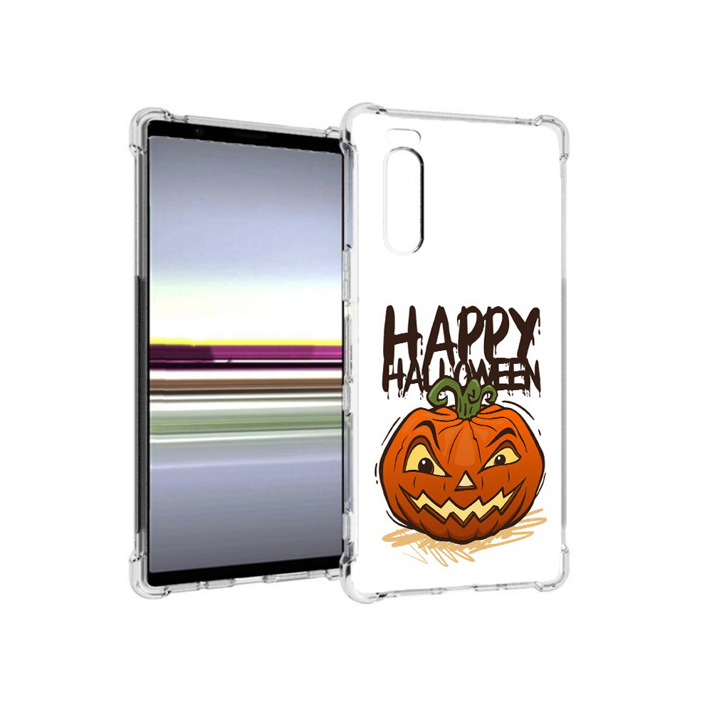

Чехол MyPads Tocco для Sony Xperia 5 Хэллоуин счастливый (PT139963.234.195), Прозрачный, Tocco
