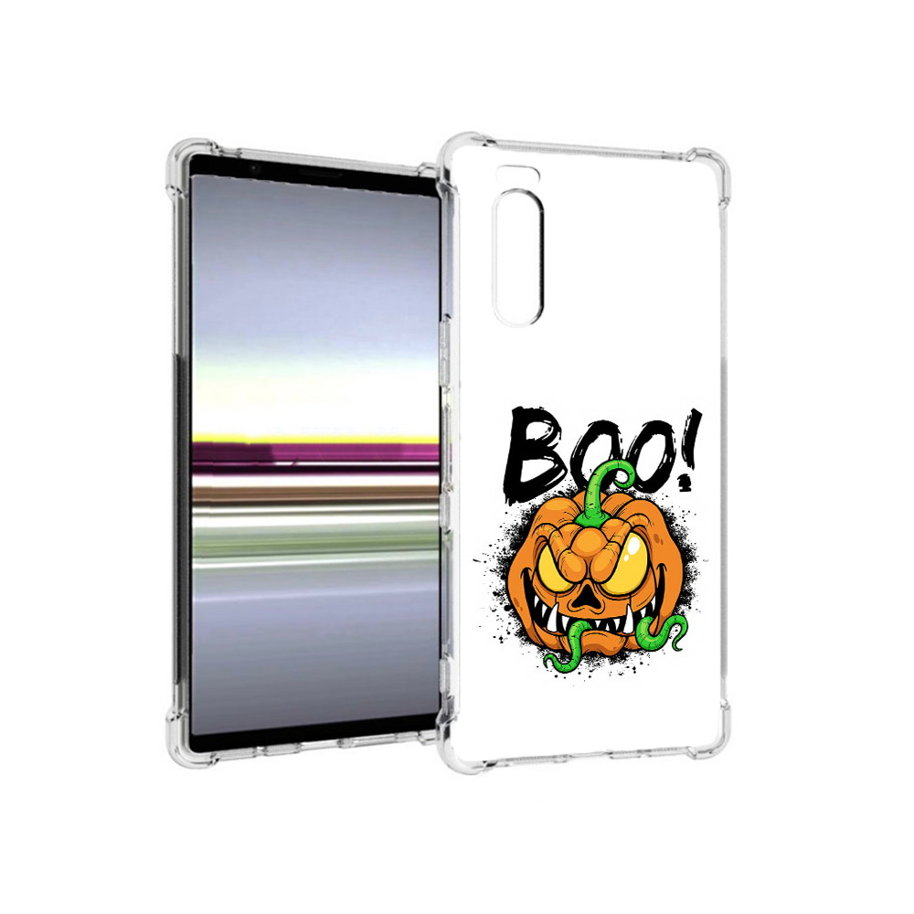 

Чехол MyPads Tocco для Sony Xperia 5 Хэллоуин бу (PT139963.234.193), Прозрачный, Tocco