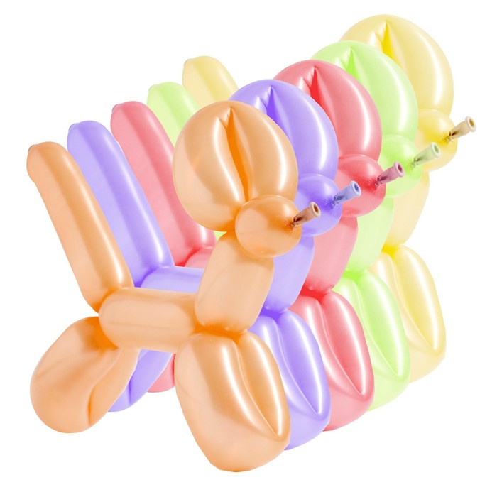 

Шар для твистинга латексный 150", макарун, набор 10 шт., цвет МИКС, Воздушное оформление. Моделирование