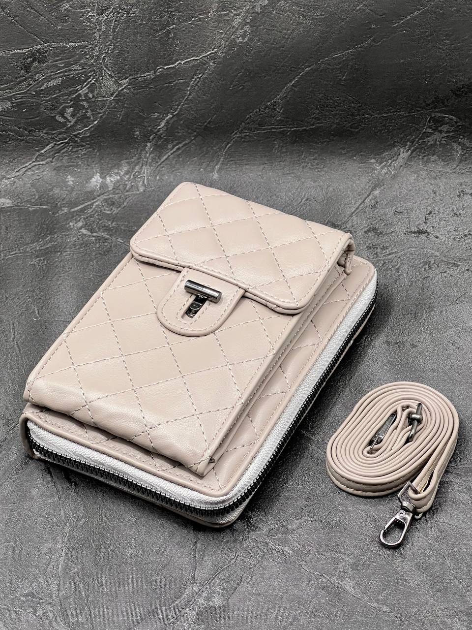 Сумка кросс-боди женская SunGold 5755 бежевая