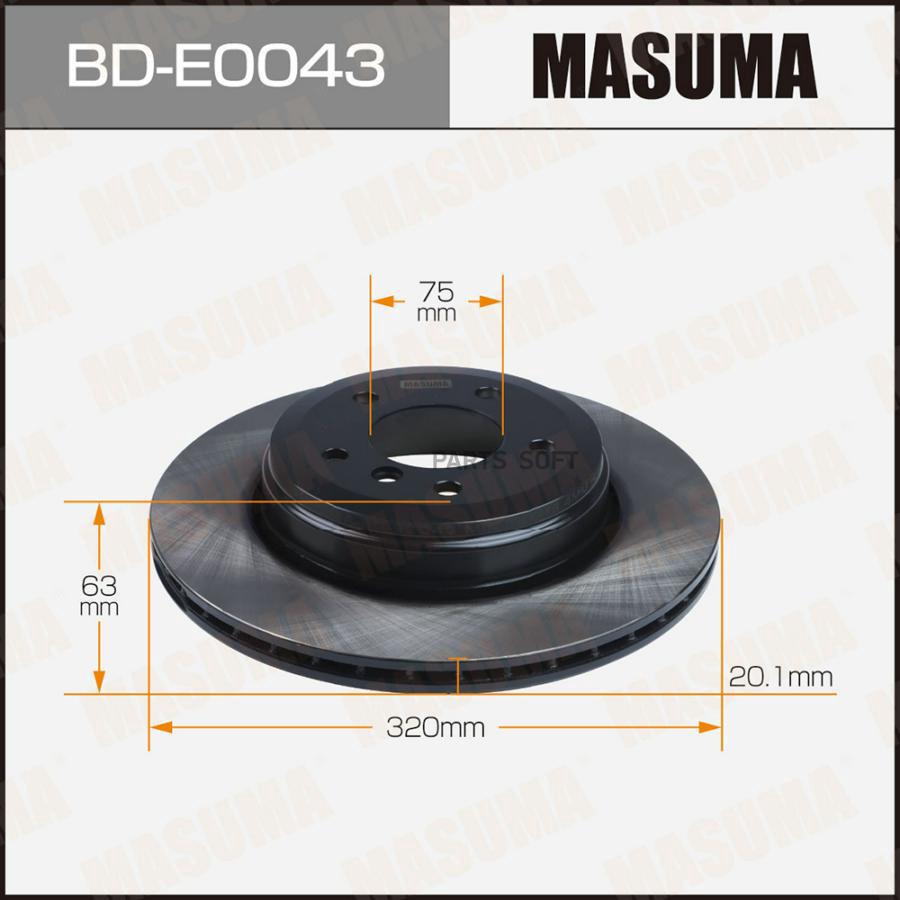 

Диск тормозной MASUMA rear BMW 5-SERIES (E60), 5-SERIES (E61)