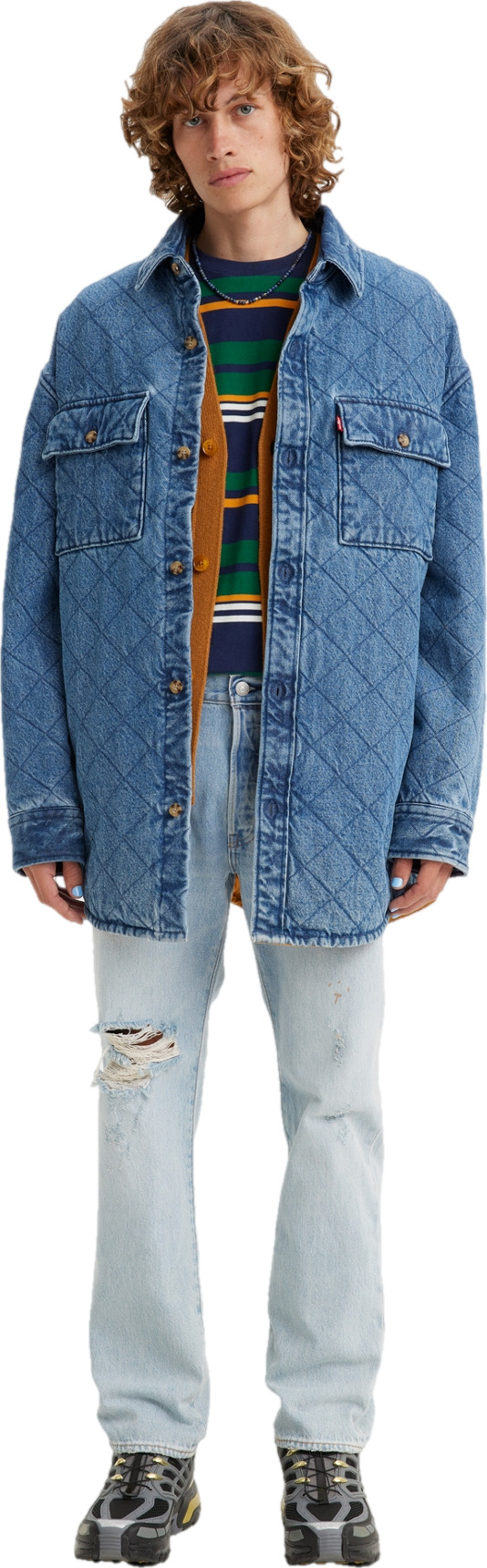 

Джинсы мужские Levi's 501 голубые 32/32, Голубой, 501