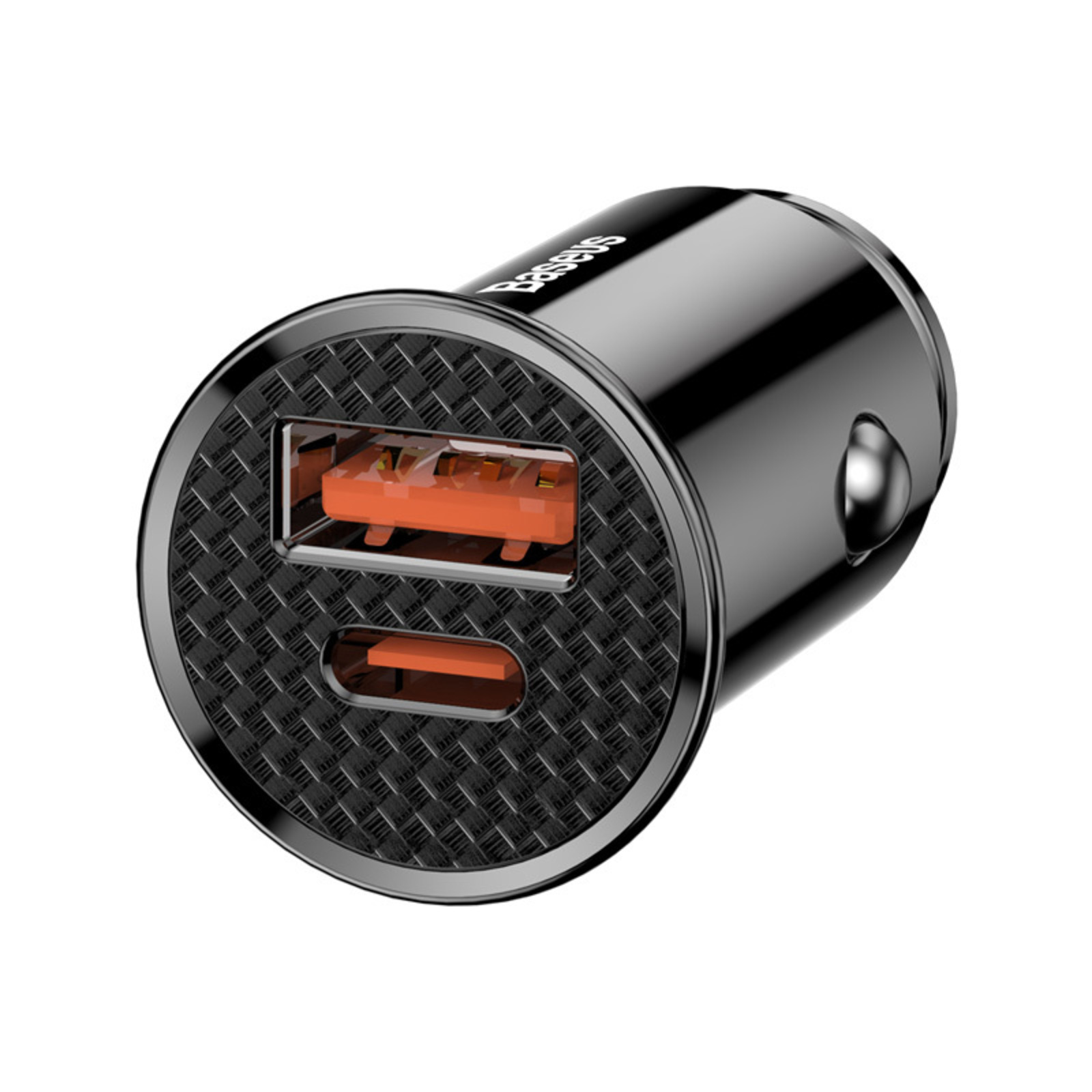 фото Автомобильное зарядное устройство baseus circular plastic a+c 30w car charger ccall-ys01