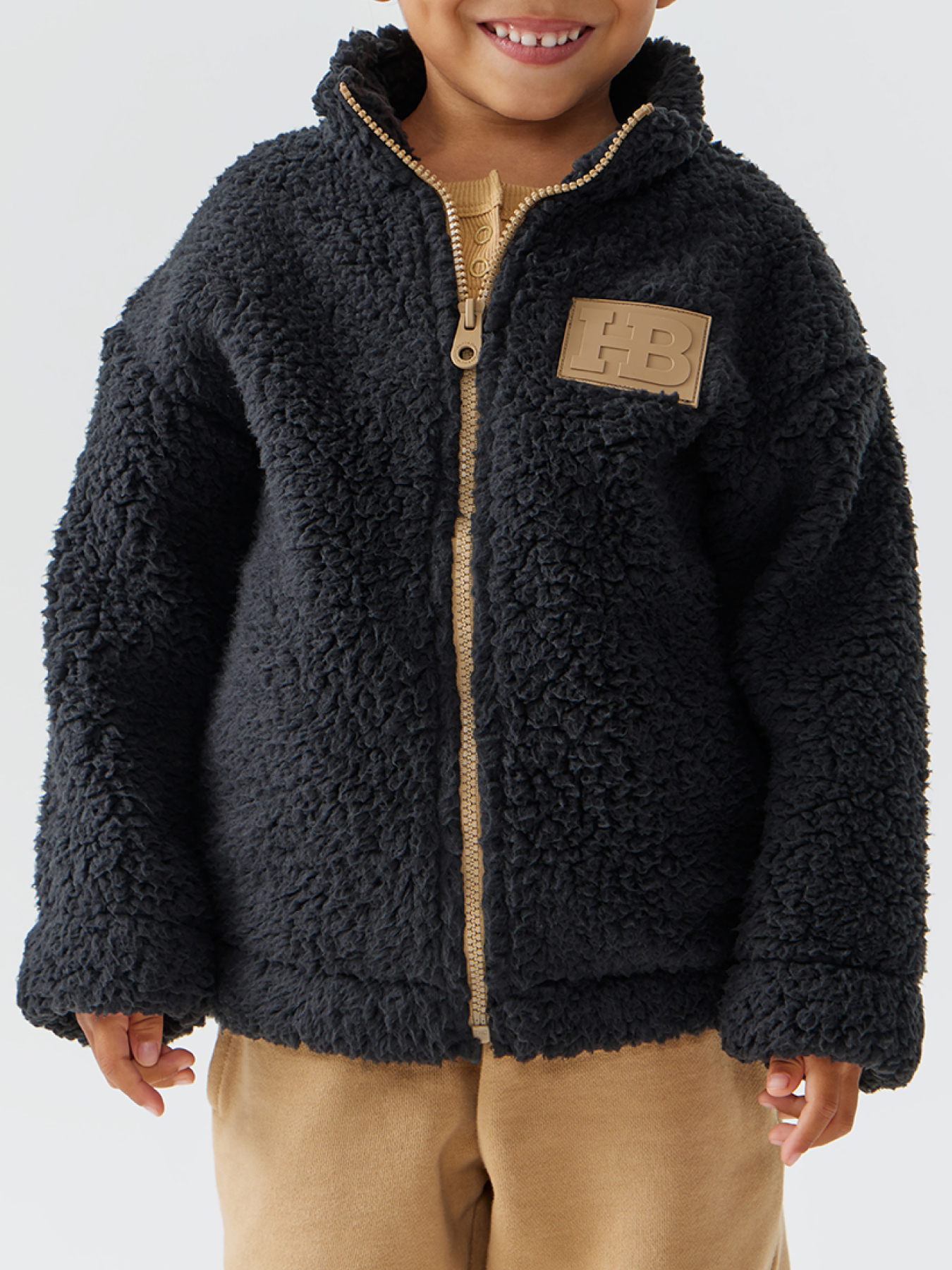 

Толстовка детская Happy Baby 89062, black, 104, Черный, 89062