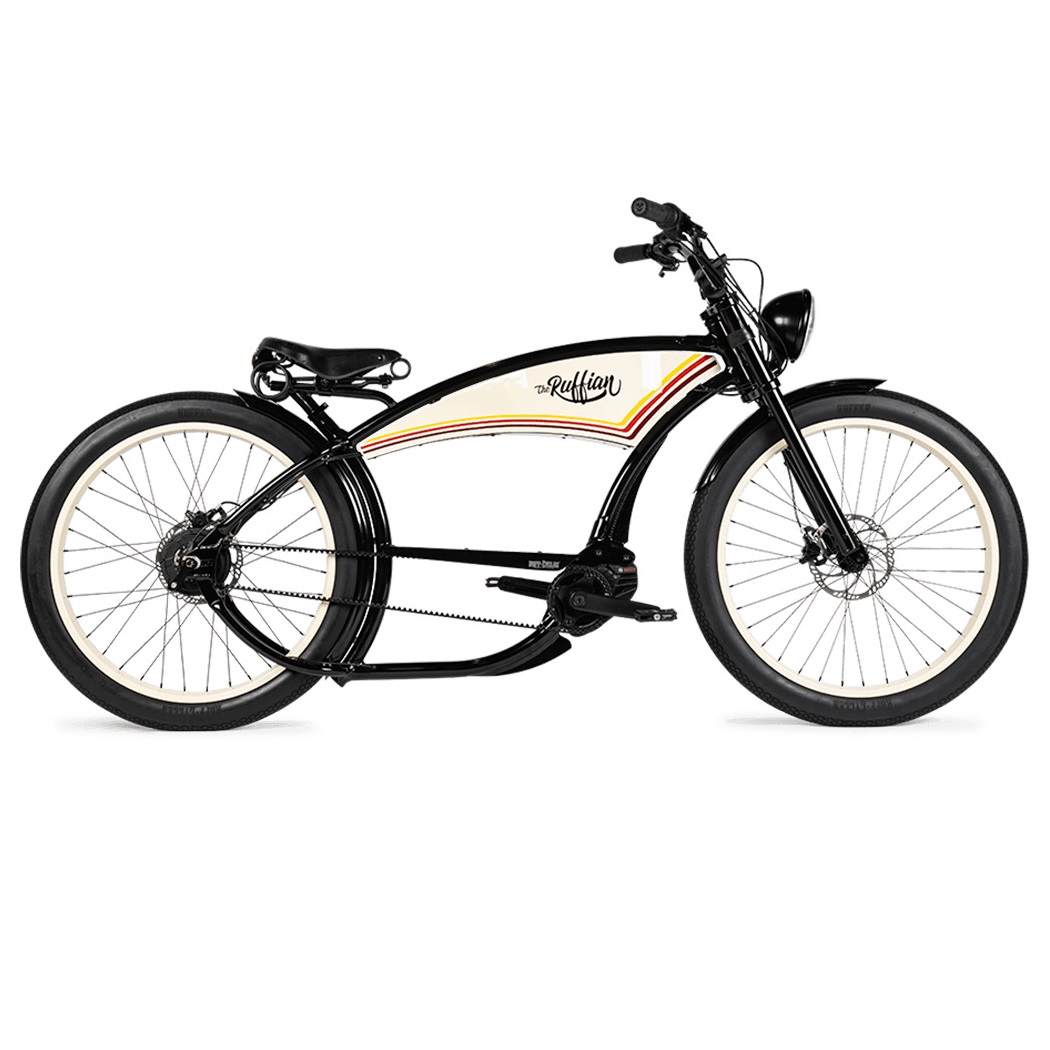 

Электровелосипед Ruff Cycles The Ruffian Bosch CX 500 Wh Gates D26 2024, Baja Black, Черный, 55001