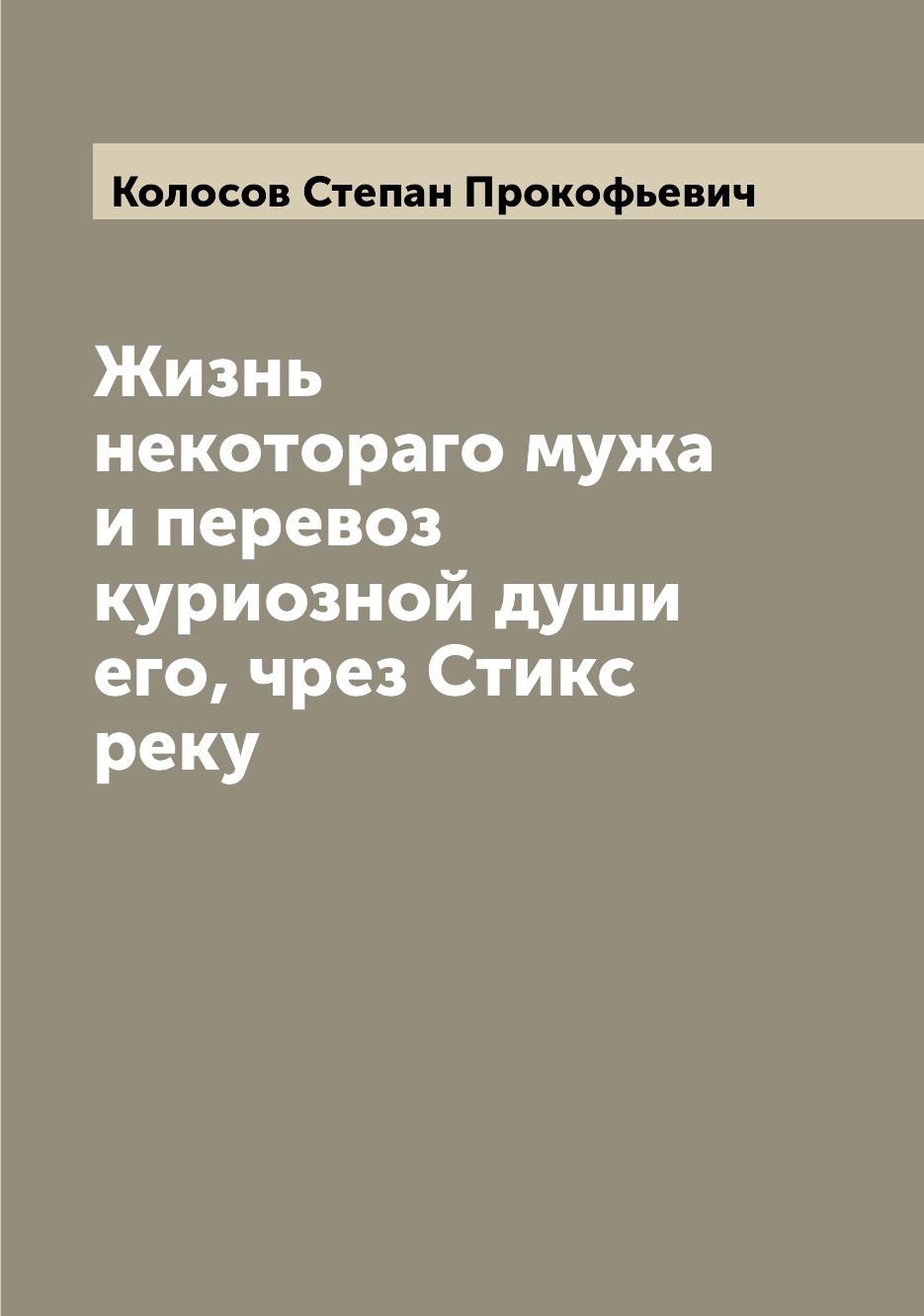 

Книга Жизнь некотораго мужа и перевоз куриозной души его, чрез Стикс реку
