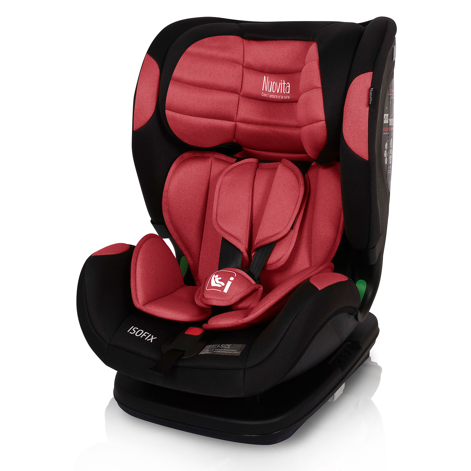 фото Автокресло nuovita maczione nis3-1, isofix, группа 1,2,3, 9-36 кг (rosso/красный)