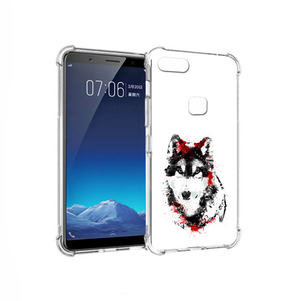 

Чехол MyPads Tocco для Vivo X20 кровавый волк (PT108350.433.416), Прозрачный, Tocco