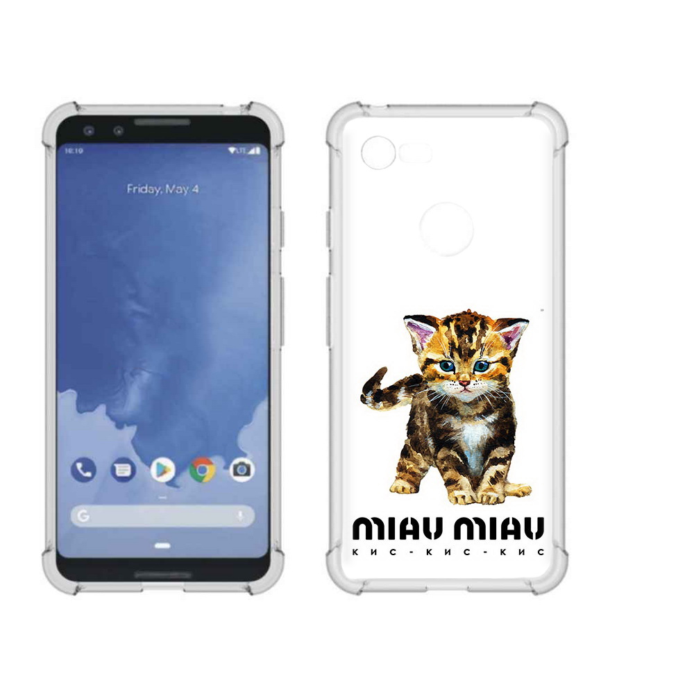 

Чехол MyPads Tocco для Google Pixel 3 Бренд miau miau, Прозрачный, Tocco