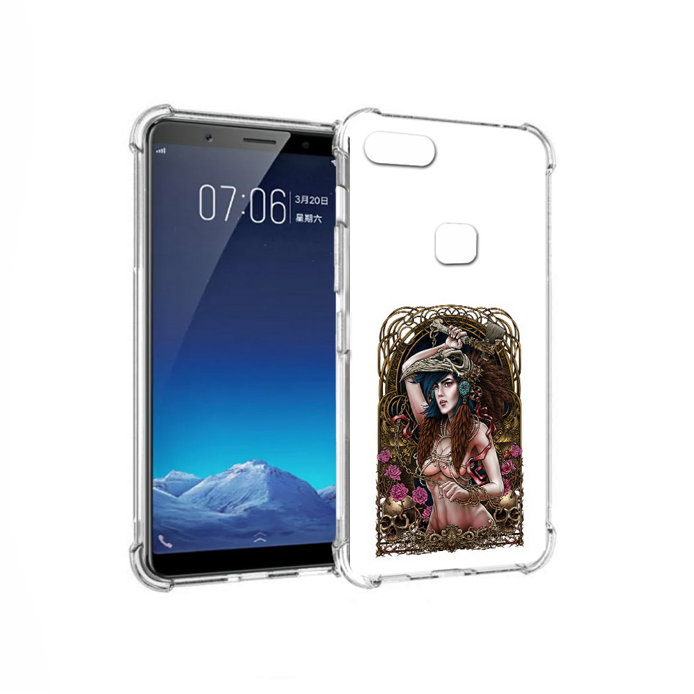 

Чехол MyPads Tocco для Vivo X20 красивая девушка рисунок (PT108350.433.407), Прозрачный, Tocco