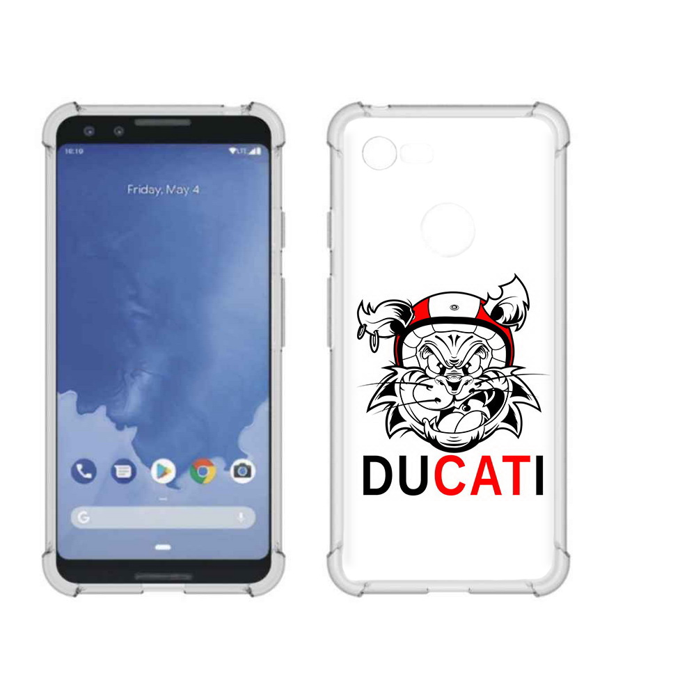 

Чехол MyPads Tocco для Google Pixel 3 дукати, Прозрачный, Tocco