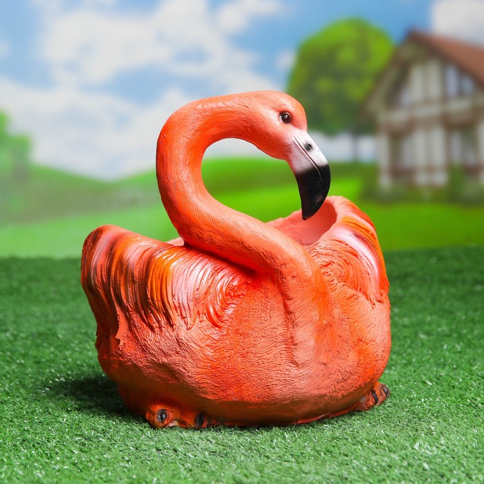 Цветочное кашпо Фламинго 1134649 1 л розовый 1 шт.