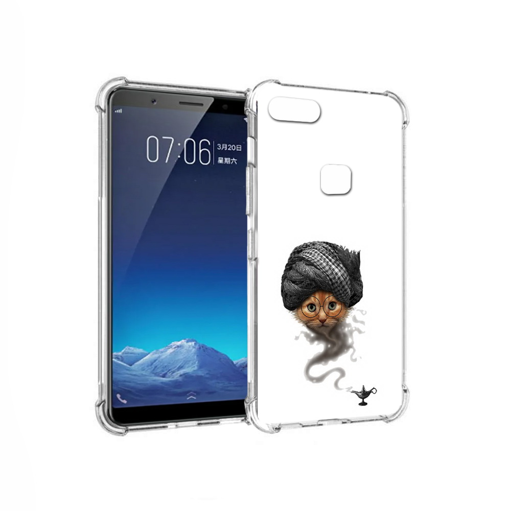 

Чехол MyPads Tocco для Vivo X20 кот джин (PT108350.433.398), Прозрачный, Tocco