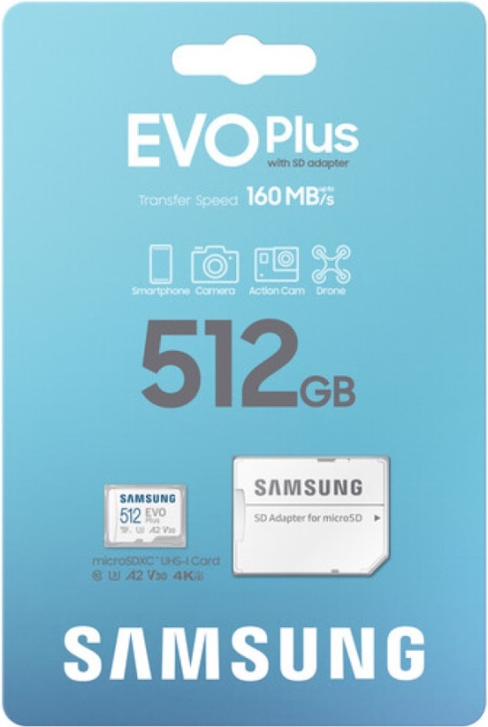 Карта памяти Samsung Micro SDXC Evo Plus 512Гб (MB-MC512SA/EU)