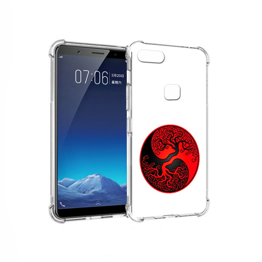 

Чехол MyPads Tocco для Vivo X20 инь янь дерево (PT108350.433.379), Прозрачный, Tocco