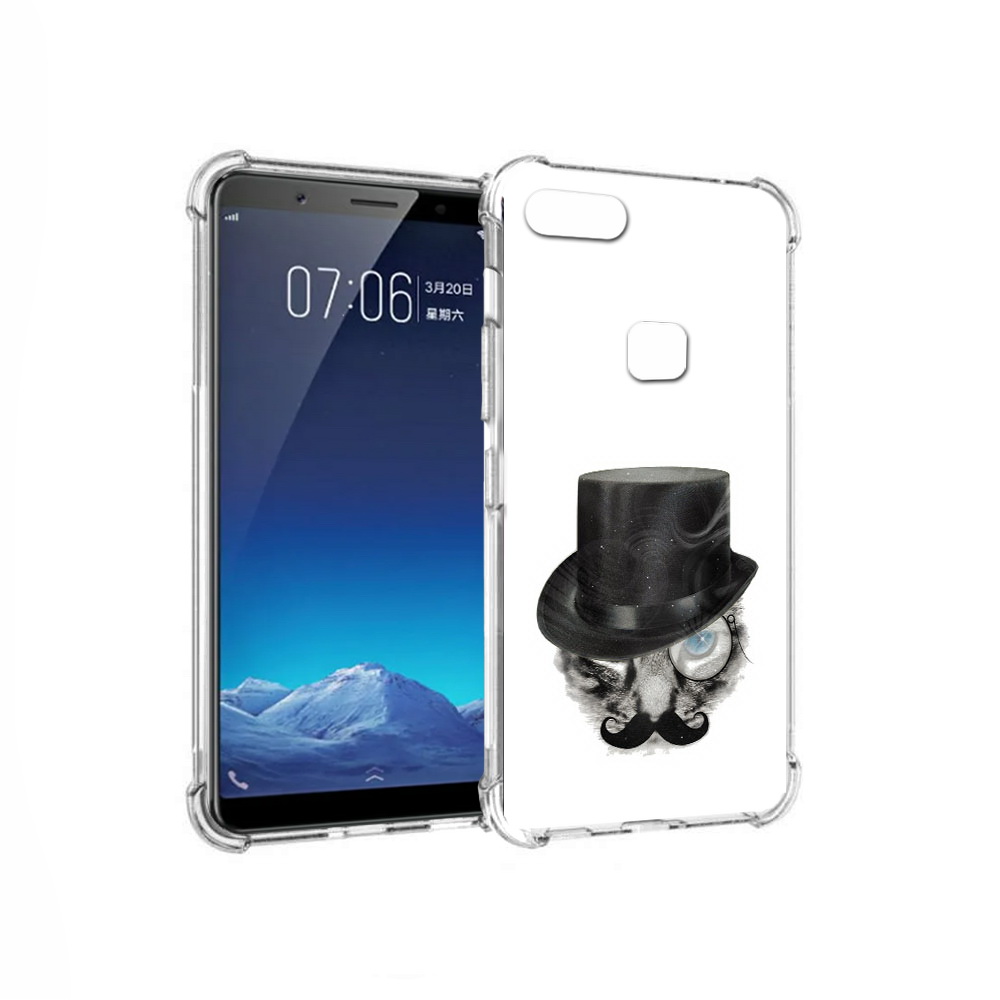 

Чехол MyPads Tocco для Vivo X20 интелегентный кот (PT108350.433.378), Прозрачный, Tocco