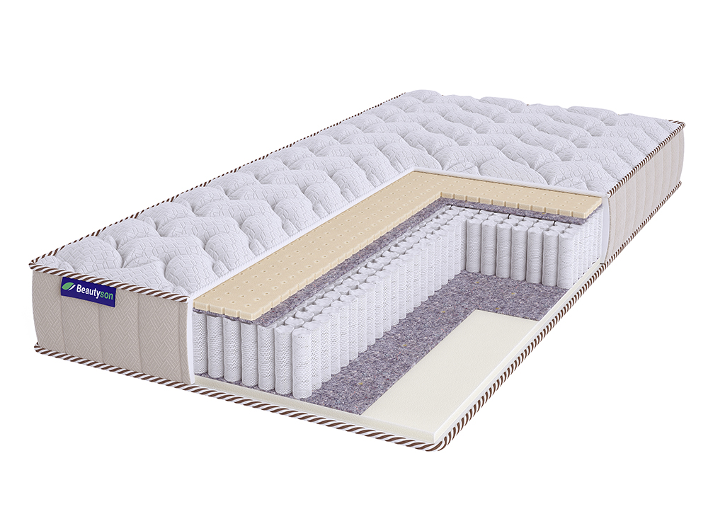

Матрас BeautySon SPRING Soft Latex 1 S1200 LUX 90х195, Белый, SPRING Soft Lateх 1 S1200 LUх
