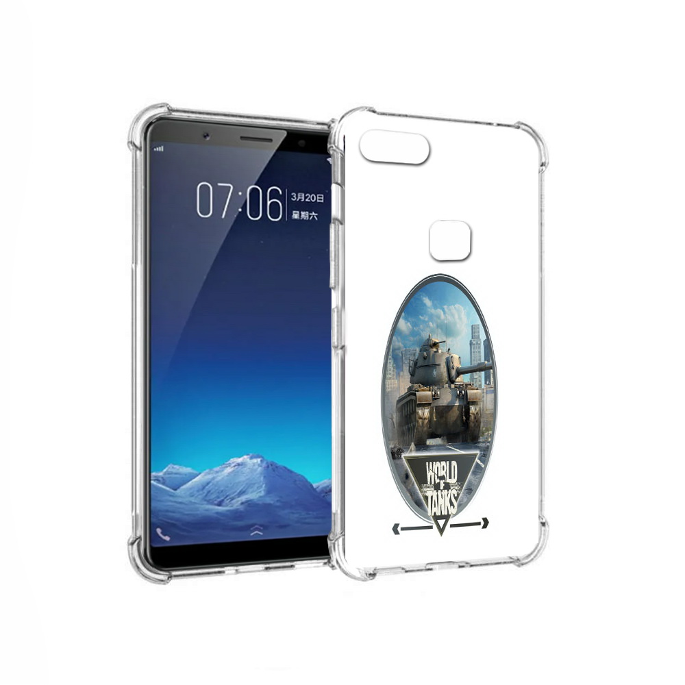 

Чехол MyPads Tocco для Vivo X20 игра с танками (PT108350.433.375), Прозрачный, Tocco