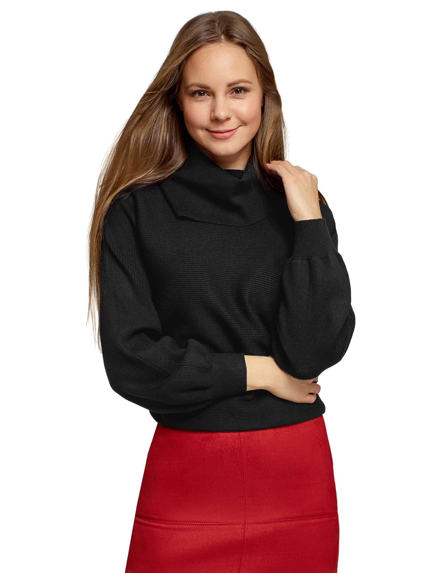 

Свитер женский oodji 63812654 черный 2XS, 63812654