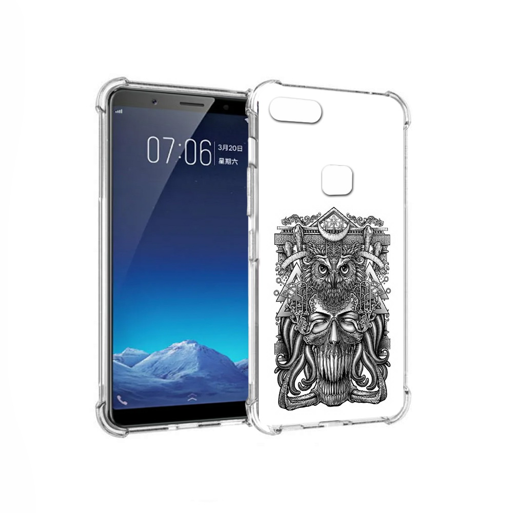 

Чехол MyPads Tocco для Vivo X20 зубастая сова (PT108350.433.369), Прозрачный, Tocco