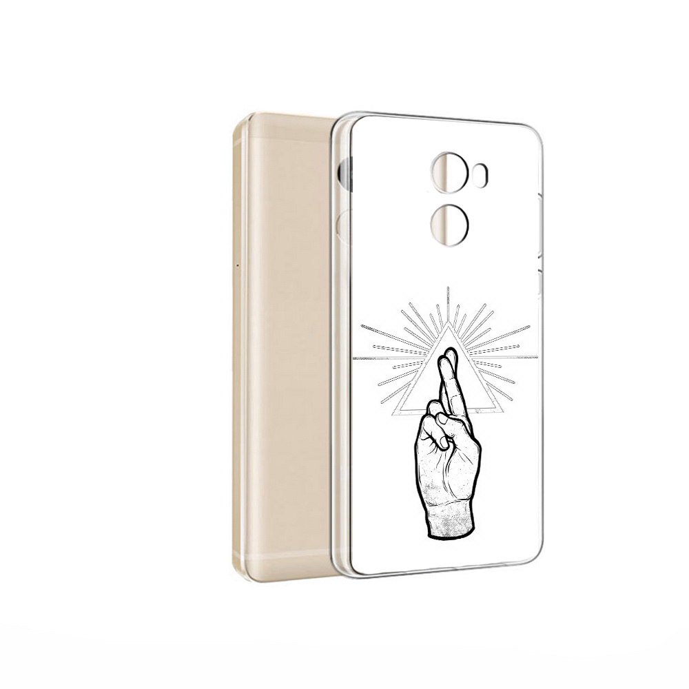

Чехол MyPads Tocco для Xiaomi Redmi 4 Pro черно белая рука (PT47305.303.681), Прозрачный, Tocco