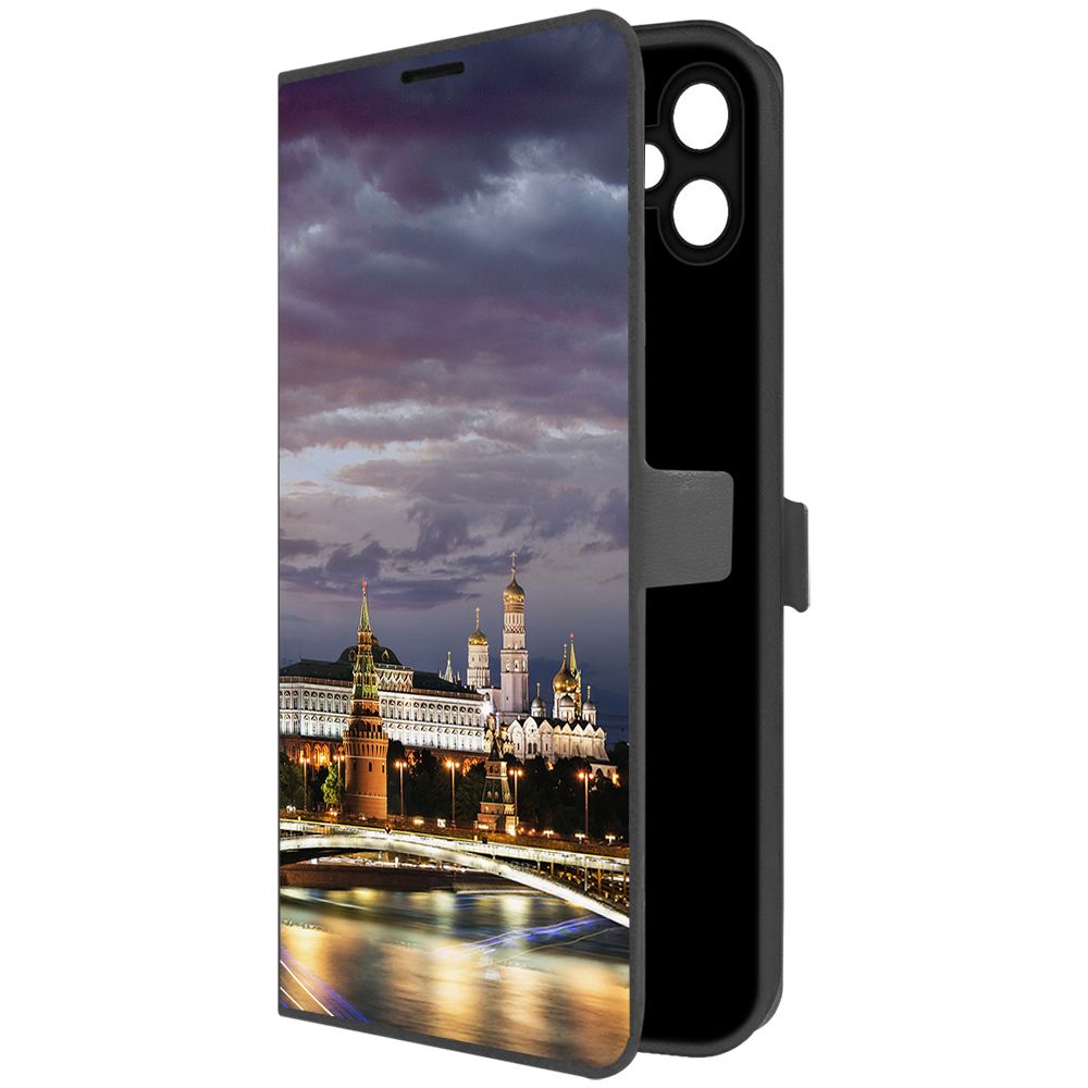 

Чехол-книжка Krutoff Eco Book для Samsung Galaxy A05 Россия, Московский Кремль (черный)