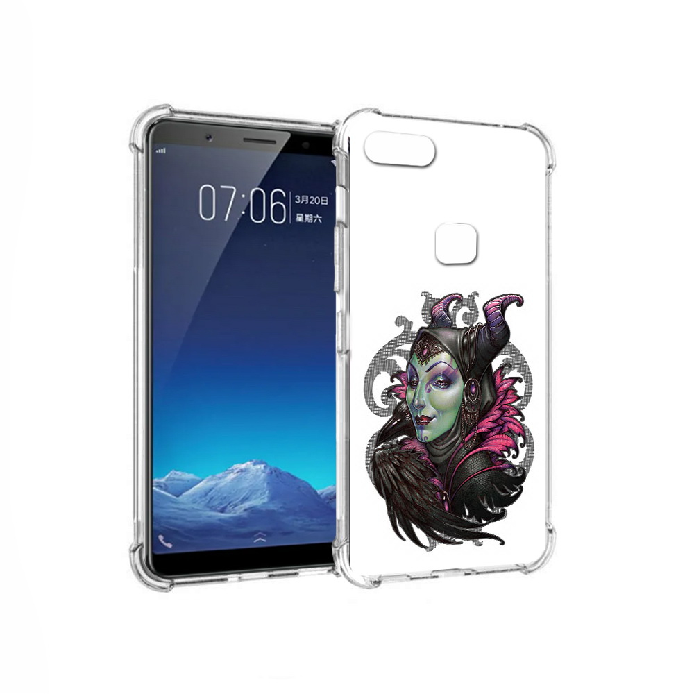 

Чехол MyPads Tocco для Vivo X20 зеленая девушка с вороном (PT108350.433.357), Прозрачный, Tocco