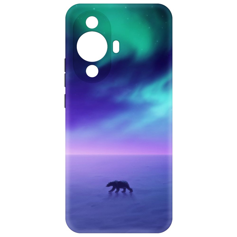 

Чехол-накладка Krutoff Soft Case Северное Сияние для Huawei Nova 11, Черный