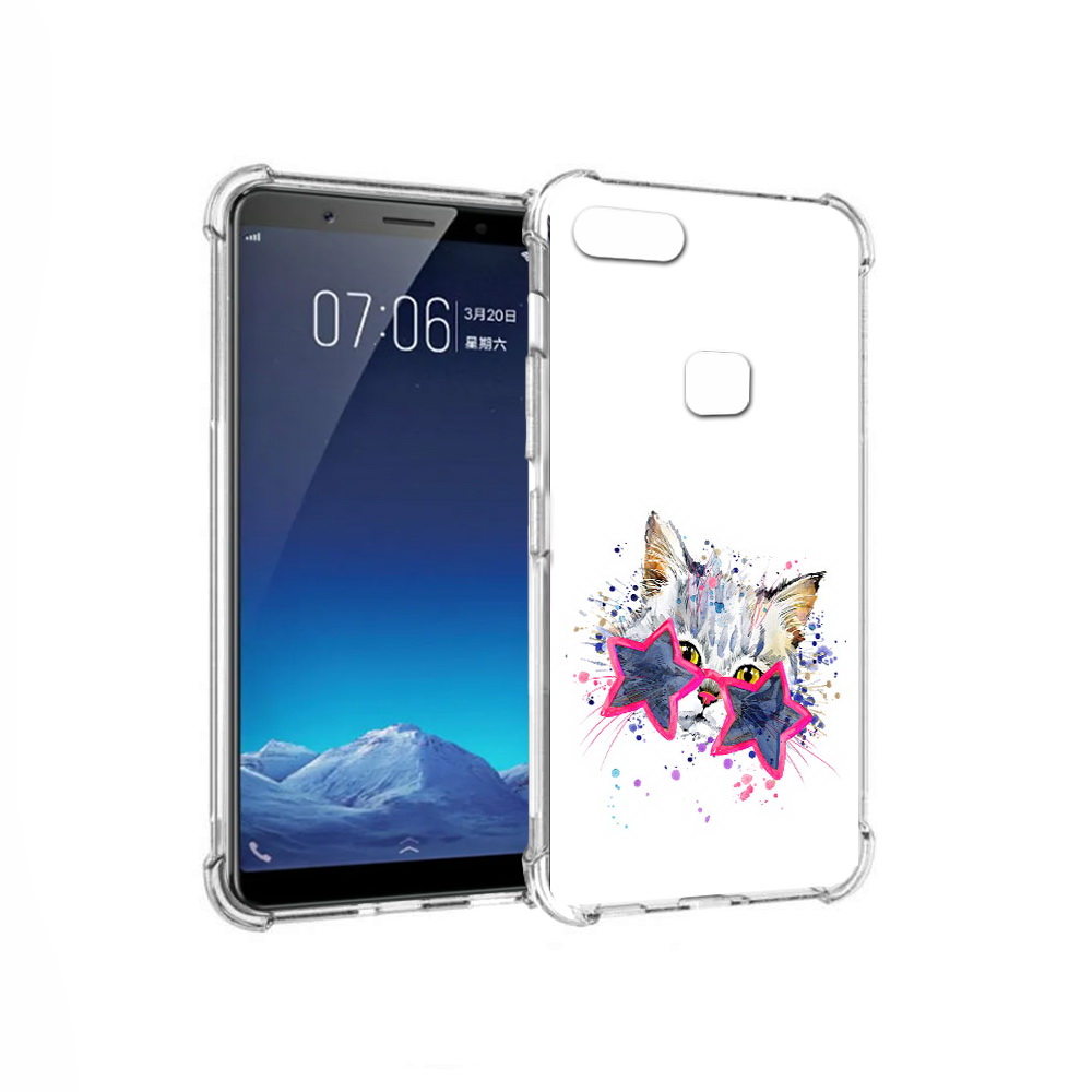 

Чехол MyPads Tocco для Vivo X20 звездные очки (PT108350.433.353), Прозрачный, Tocco