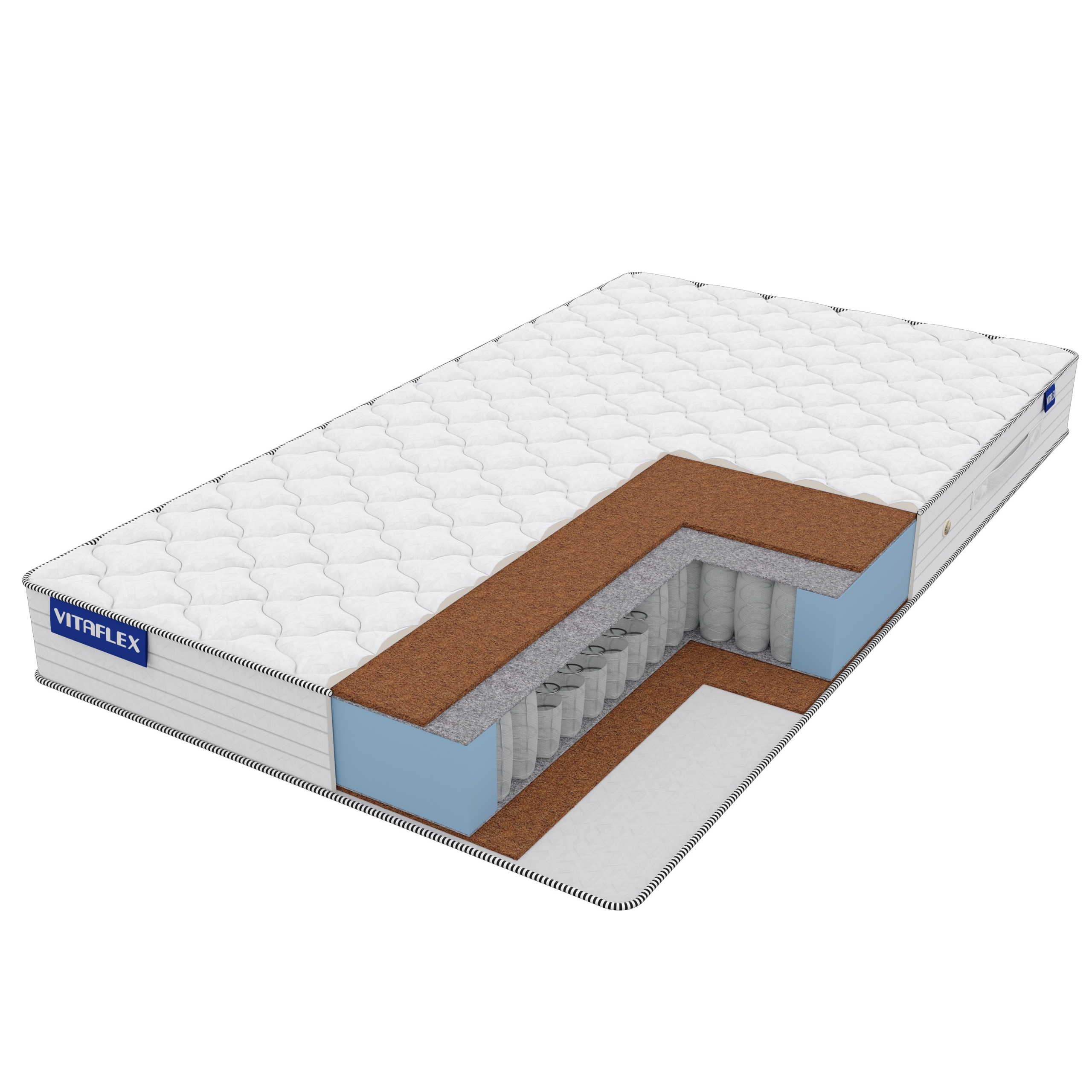 

Матрас Vitaflex Simple Hard 125х170, Бежевый;белый;серый;серебристый, Hard