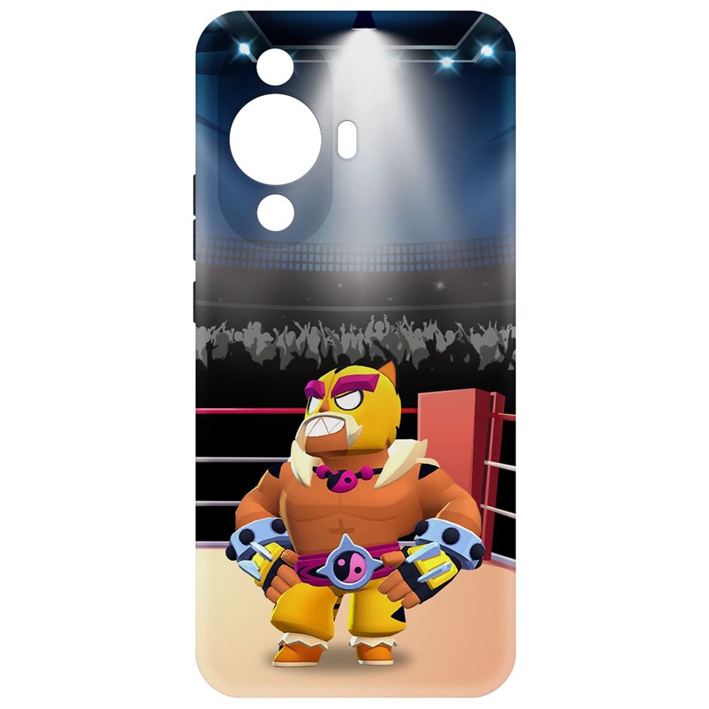 

Чехол-накладка Krutoff Soft Case Brawl Stars - Эль Тигро для Huawei Nova 11, Черный