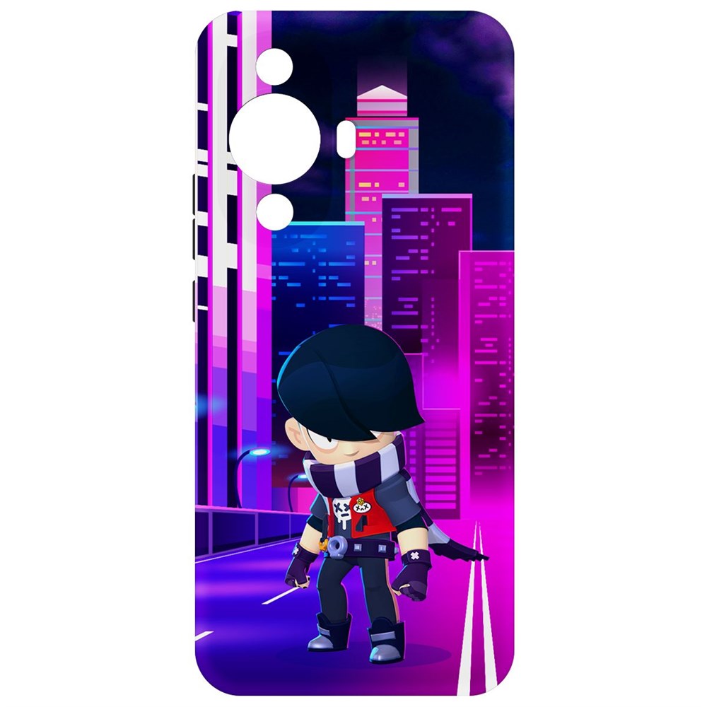 

Чехол-накладка Krutoff Soft Case Brawl Stars - Эдгар для Huawei Nova 11, Черный
