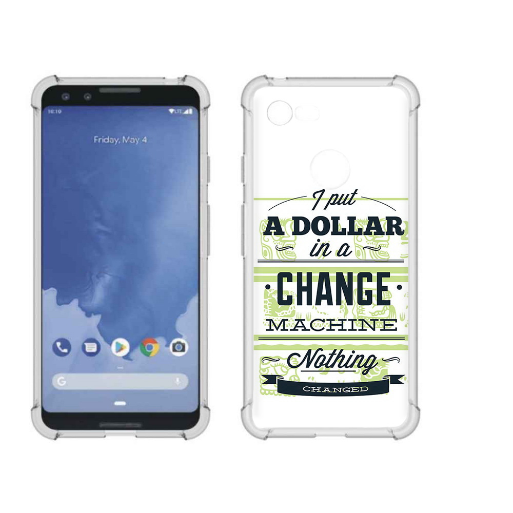 

Чехол MyPads Tocco для Google Pixel 3 доллар надпись, Прозрачный, Tocco